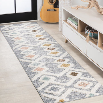 Monique Trellis High-low Area Rug